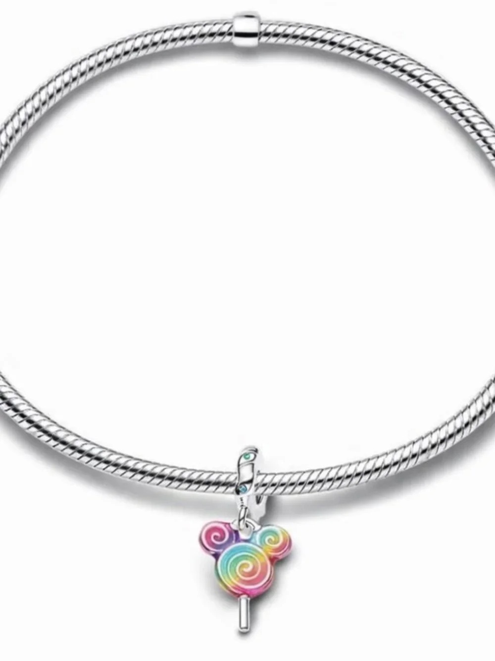 Pandora Silver Bracelet with Multicolor Lollipop Charm